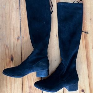 Mid-heel over-the-knee boots - Zara